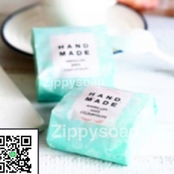 ซองซีลขยายข้างสีฟ้าลายHANDMADE ขนาด 5.5x13.5+2cm 100 ชิ้น 006559