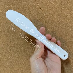 ไม้พายสีขาว ขนาดใหญ่ 19 cm. (1ชิ้น)