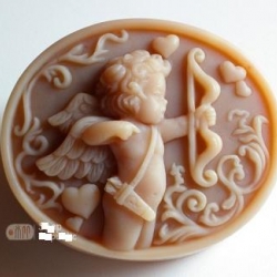 แม่พิมพ์วงรี สบู่ เทียน รูปคิวปิด