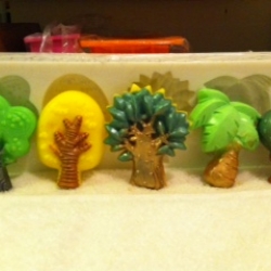 แม่พิมพ์ รูปต้นไม้ 5 ช่อง