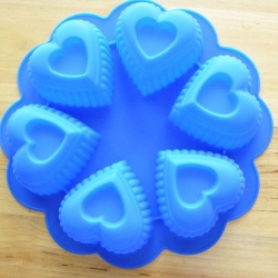 แม่พิมพ์ซิลิโคน รูปหัวใจ 6 ช่อง