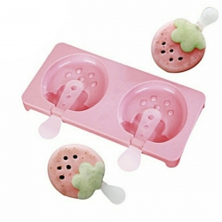 แม่พิมพ์ซิลิโคน Lollipop สตอเบอร์รี่ 85-90 g