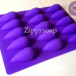 แม่พิมพ์ซิรีโคนรูปหยดน้ำ 15 ช่อง ขนาดประมาณ 60 กรัม