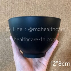 ถ้วยซิลิโคนผสมมาร์ค ขนาดL 12*8cm(500ml.)สีดำ***วัสดุทนความร้อน ทนความเย็นได้