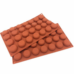 แม่พิมพ์ซิลิโคนวงกลมขอบมน เล็ก 3*1.5cm 28 ช่อง 10 g005830