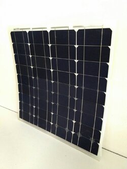 แผงโซล่าเซลล์ ชนิด Mono-Crystalline ขนาด 50W แบบโค้งงอได้ Flexible Solar Panel