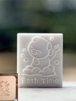 แสตป์สบู่ รูป หมู อาบน้ำ Bath Time