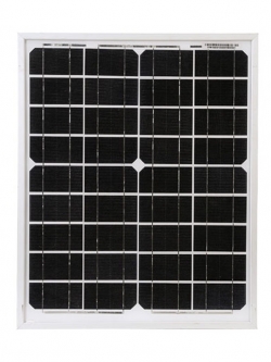 แผงโซล่าเซลล์ ชนิด Mono-Crystalline ขนาด 20W