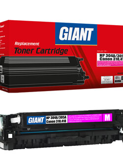 ตลับหมึกเลเซอร์สีแดง GIANT Canon 318 Magenta (Toner Cartridge)