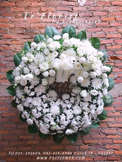 พวงหรีดพิษณุโลก พวงหรีดดอกไม้สด