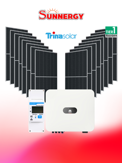 ชุดโซลาร์เซลล์ระบบออนกริด HUAWEI ขนาด 10KW 1PH