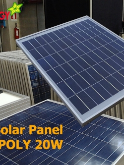 แผงโซล่าเซลล์โพลี 20W