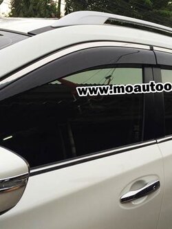 กันสาดขอบสแตนเลทแท้ X-Trail งาน OEM