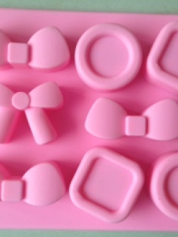 แม่พิมพ์ รูป โบว์ สี่เหลี่ยม วงกลม 8 ช่อง 10 g