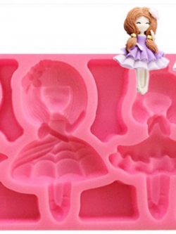 แม่พิมพ์ซิลิโคน ผู้หญิง 3 แบบ 1ชิ้น 4.5*8*1 cm 002607