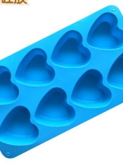 แม่พิมพ์ซิลิโคน หัวใจ 8 ช่อง 95g 7*6.8*3.4 cm