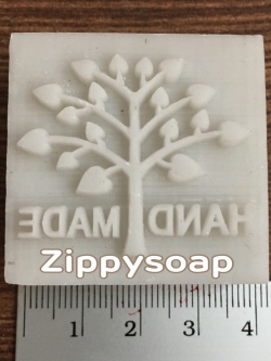 แสตมป์ต้นไม้ handmade 4*4 cm