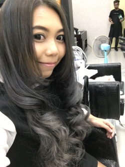 บริาการทำสี โทนเทาหม่น วางไลน์ Balayage