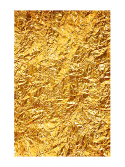 ทองคำแผ่นบริสุทธิ์ 24K Gold Leaf 99.99% (เยอรมัน) 1 แพค 12 แผ่น