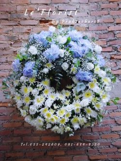 พวงหรีดพิษณุโลก พวงหรีดดอกไม้สดฮาเดรนเยีย