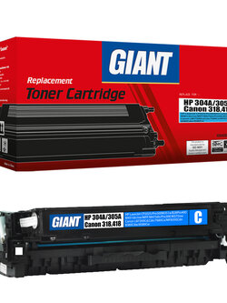 ตลับหมึกเลเซอร์สีน้ำเงิน GIANT Canon 318 Cyan (Toner Cartridge)