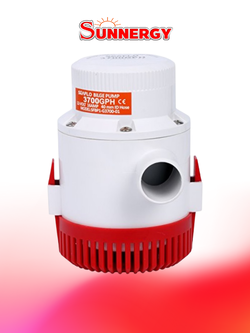 โซล่าปั๊ม (Solar Pump) ยี่ห้อ Bilge ขนาด 3700GPH 24V