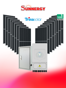 ชุดโซลาร์เซลล์ระบบไฮบริด DEYE ขนาด 10KW 1PH