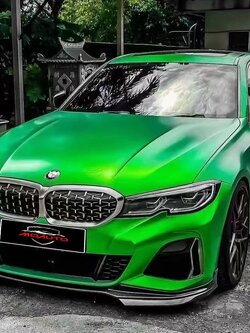 ลิ้นหน้าคาร์บอนแท้ BMW G20 ทรง MP