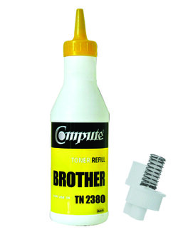 ชุดผงหมึกเติมคอมพิวท์ BROTHER TN2360 / TN2380 พร้อมชุดเฟือง (Refill Toner)