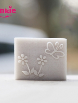 แสตมป์สบู่ผีเสื้อ ดอกไม้