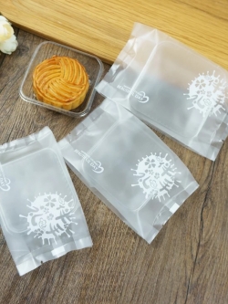 ซองใส่ขนม/สบู่ ลายสีขาว ขนาด 6.5*12+2.8 100 ชิ้น