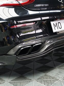 Diffuser PSM คาร์บอนแท้ สำหรับ C Coupe W205 C200 C250