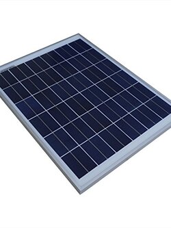 แผงโซล่าเซลล์ ชนิด Poly-Crystalline ขนาด 20W