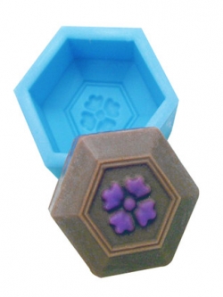 แม่พิมพ์ซิลิโคน ดอกไม้หกเหลี่ยม 5*6.5*3 cm 60g