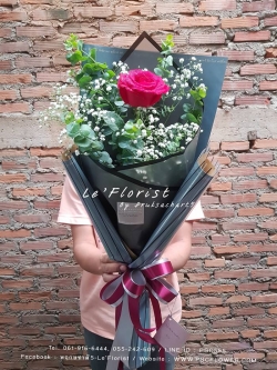 One Red Rose [fresh flower]