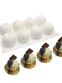 แม่พิมพ์ซิลิโคน บอลมูส 8 ช่อง 100g/ ช่อง 6*5 cm