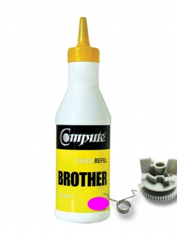 ผงหมึก+เฟือง BROTHER TN351/TN359 คอมพิวท์ Refill Toner (Magenta)