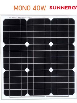 แผงโซล่าเซลล์MONO40W