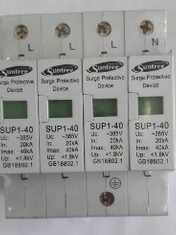 Surge แบบ SPD AC ขนาด 20-40kA 385V 4P (SNT)