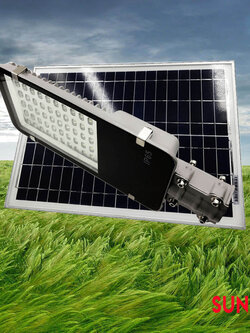 โคมไฟ LED Solar Street Light ขนาด 100W รุ่น STCLF-SLS100W