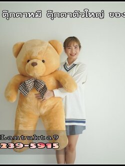 ตุ๊กตาหมี บราว สีน้ำตาลอ่อน 42นิ้ว