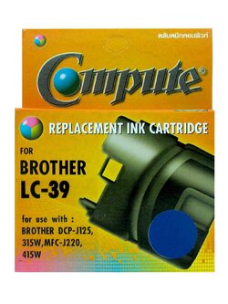 ตลับน้ำหมึกอิงค์เจ็ท คอมพิวท์ For BROTHER LC-39 (Cyan)