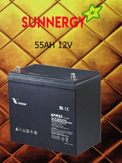 แบตเตอรี่ DEEP CYCLE 55AH 12V