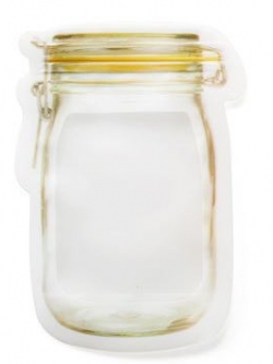 ซองซิป ลายรูปขวดโหล ขนาด 9.2*11.3 cm. 100 ชิ้น