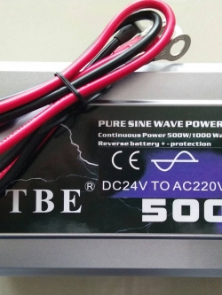 Inverter (หม้อแปลงไฟฟ้า) รุ่น PSW-500W 24V TBE