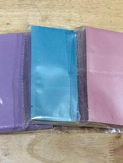 ถุงฟอยล์ซีล สีพาสเทล ขนาด 8*12cm 001418