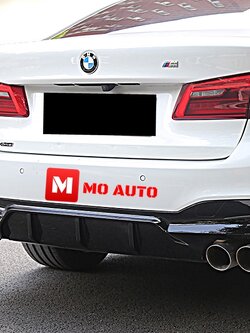 Diffuser BMW M5 G30 ดำเงา