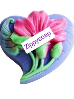 แม่พิมพ์ รูปหัวใจ ดอกไม้ 85g