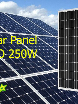 แผงโซล่าเซลล์โมโน 250 วัตต์