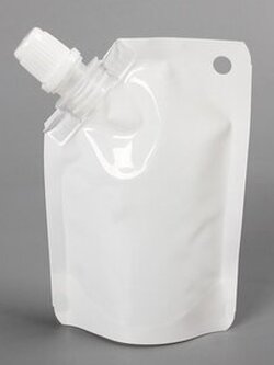 ถุงซองพลาสติกสีขาวแบบมีฝาปิดด้านข้าง 7x10+2 cm. (50 ml.) 20 ชิ้น